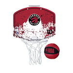 Wilson Mini Panier de Basket, Hoop NBA TEAM MINI HOOP, TORONTO RAPTORS, plastique