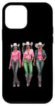 iPhone 12 mini Black Cowgirl Besties Western Chic African American Melanin Case
