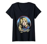 Womens Dolly Parton Western V-Neck T-Shirt