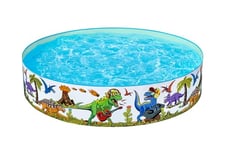 Bestway| Dinosaur Paddling Pool, Kiddie Swimming Pool, Inflatable Above Ground Pool, Outdoor Garden Pool, 183cm x 38cm