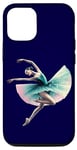 Coque pour iPhone 12/12 Pro Aquarelle ballerine danseuse turquoise