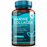 Marine Collagen 1000mg with Hyaluronic Acid Vitamin C & E - Skin Bones Joints