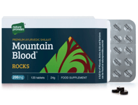 Nature Provides Mountain Blood® Rocks - Premium Ayurvedisk Shilajit - 120 x 200mg tabletter