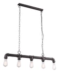 Lampe à suspension vintage salon suspension spots tube dimmable dans un ensemble comprenant des ampoules led rvb