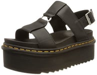 Dr. Martens Girl's Sandal, Black Hydro, 6.5