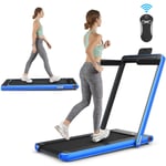 2 in 1 Folding Treadmill Electric 1-12KM/H Walking Running Machine Bluetooth