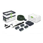Festool CTMC SYS I-Plus 18v Cordless Dust Extractor 4 x 4.0ah Batteries Charger