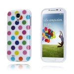 Samsung Polka Dots (vit - Brokig) Galaxy S4 Skal