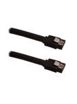 DUTZO Sleeved SATA Cable - Svart - 0.17 m