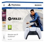 Manette sans fil Sony DualSense blanc + code de téléchargement FIFA 23