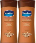 X2 Vaseline Intensive Care Cocoa Radiant Body Lotions - 200ml 48hr Moisture