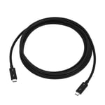 USB-C til USB-C Thunderbolt kabel - 40Gbps/100W - Sort - 1.2m