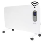 Igenix IG9515WIFI Smart Electric Panel Heater with Amazon Alexa, Freestanding with Castors or Wall Mountable Heater with Day and Weekly Timer and Remote Control, 1500 W