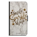 LG V30 Plånboksfodral - Smile,Sparkle,Shine