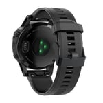 Garmin Fenix 7/6/6 Pro/Forerunner935/945 etc. Klockarmband i silikon - Svart
