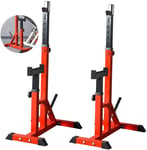 Adjustable Squat Rack Barbell Rack Bench Press Fitness Equipment Home Men'S Gantry Frame Adjustable Height Bench Press Stand