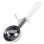 Broco Practical Stainless Steel Fruit Ice Cream Scoop Spoon with Plastic Handle Kitchen Tool (8cm)