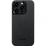 Pitaka iPhone 15 Pro Skal MagEZ Case 4 Black/Grey Twill