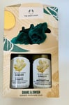 The Body Shop Shake & Swish Ginger Haircare Duo Gift Set Shampoo Conditioner New