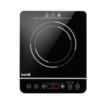 Baridi Induction Hob Single Zone Plug 200W-2000W Touch 3-Hour Timer Function