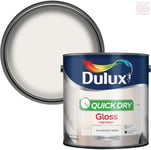 Dulux Quick Dry Gloss Paint For Wood And Metal - Pure Brilliant White 2. 5 Litr