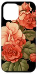 Coque pour iPhone 12 Pro Max Fleur de bégonia florale vintage
