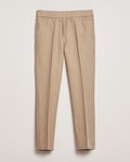 Samsøe Samsøe Smithy Linen/Cotton Drawstring Trousers Greige