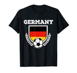 Germany Soccer Vintage Football Team Flag Shield Game T-Shirt