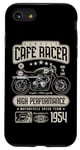 Coque pour iPhone SE (2020) / 7 / 8 Café Racer Moto Anniversaire Motard Né en 1954