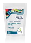 High Strength Cod Liver Oil 1000mg & Vitamin A & D3 250 Capsules HM