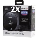 2X Groov-e GVPS110 Retro Series Personal CD Player with Earphones - Black