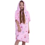 Barnens badponcho, strandhandduk, mikrofiber, snabbtorkande med huva, duschhandduk（stil 2） color 2