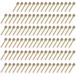 100-pack Mini 3 Tums Trä Honungsdopppinnar, Individuellt Förpackade, Servering För Honungsburk, Dispensera Droppande Honung, Bröllopsfest Favoriter