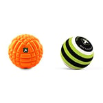 TRIGGERPOINT Grid, EVA Foam Roller, Massage Ball, Orange, 5 Inch/13 cm & Trigger Point Performance Unisex's MB1, Deep Tissue Massage Ball for Back, Green, White and Black, 2.6''/5cm