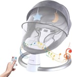 Uuoeebb Electric Baby Bouncer with Bluetooth, Baby Bouncer Chair with 5 Swing 0