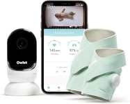 Owlet Monitor Duo Plus - Cam and Smart Sock 3 - Baby 0 - 5 years, Mint Green 