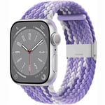 Flettet klokkerem Apple Watch 9 (45mm) - Gradient purple