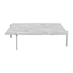 Fritz Hansen PK61A Soffbord marmor 120x120 cm Fauske marble grey-white