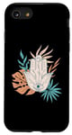 Coque pour iPhone SE (2020) / 7 / 8 Symbole abstrait Yoga Hamsa Mandala Om avec Feuille Tropicale