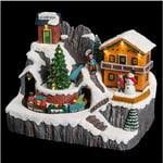 Fééric Lights And Christmas - Village de Noël lumineux, animé et musical Scène de vie autour du Chalet à la montagne - Feeric Christmas - Multicolore