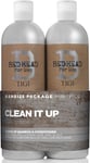 Bed Head for Men by TIGI | Clean Up Shampoo and Conditioner Set | Moisturising |
