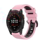 Garmin Tactix 7 Tvåfärgat Klockarmband i Silikon - Rosa / Svart
