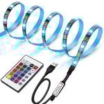 LUNSY Bande lumineuse pour TV LED, Bande de rétroéclairage pour 30 LED TV, Bande lumineuse multicolore pour LED, pour téléviseur, ordinateur, home cinéma, bar