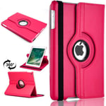 PU Leather Rotate Stand Case Cover For Apple iPad 10.2 2019/2020 8th/7th Gen A2428 A2429 (Pink)