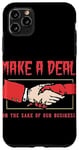 iPhone 11 Pro Max Make a Deal for the sake of our business Satanic Devil hand Case