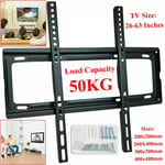 TV WALL BRACKET MOUNT SLIM FOR 26 30 32 40 42 50 63 INCH FLAT LCD LED PLASMA