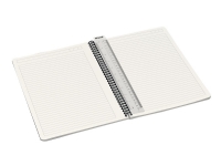 Leitz Office - Notisbok - spiralbundet - A4 - 90 ark / 180 sider - linjert - tilgjengelig i ulike farger - laminert kartong