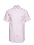 Reg Oxford Shirt Ss Bd *Villkorat Erbjudande Kortärmad Skjorta Rosa GANT