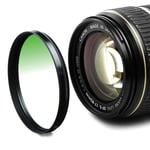 Filtre gradient couleur Vert pour Olympus M.Zuiko Digital 14-42mm 1:3.5-5-6 45mm 1:1.8 17mm 1:2.8 Pancake, Panasonic 12-32mm 3.5-5-6 42,5mm 1:1.7 X Va