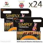 24 x Duracell AAA Long Lasting Power Alkaline Batteries Economy Pack LR03 MN2400